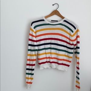 Brandy Melville Rainbow Striped Sweater